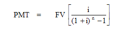 Sinking fund factor formula